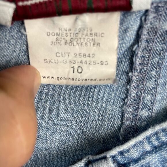 Vintage Gotcha Covered Denim Skirt Size 10 EUC - Picture 6 of 6